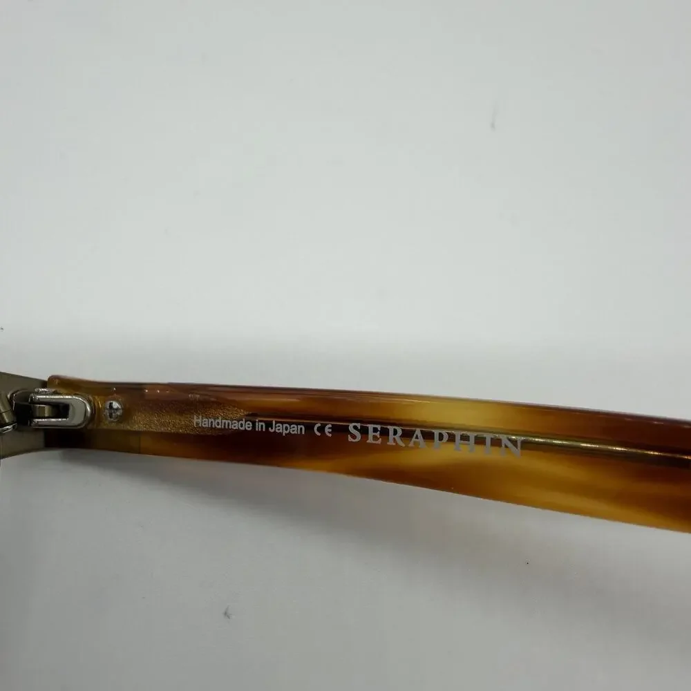 Seraphin Penn 8518 Eyeglasses 51-17-140 Brown Gold Handmade Japan Frames Only